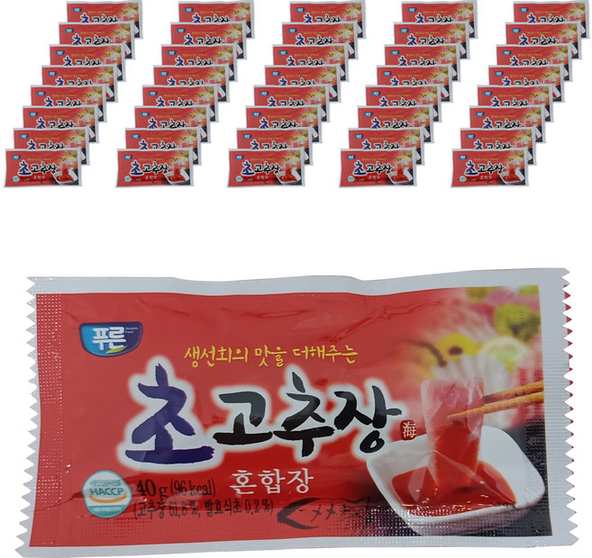 푸른 초고추장, 40g, 250개