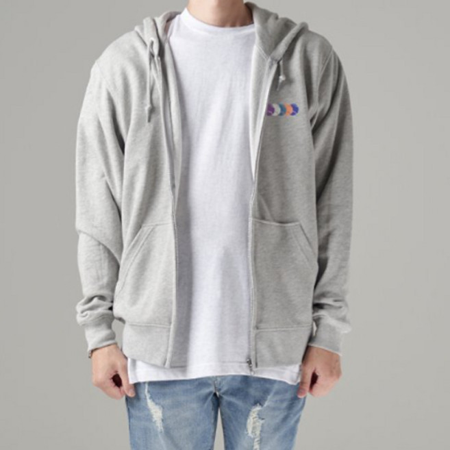 하이후 남성용 테니스볼 면혼방 후드집업