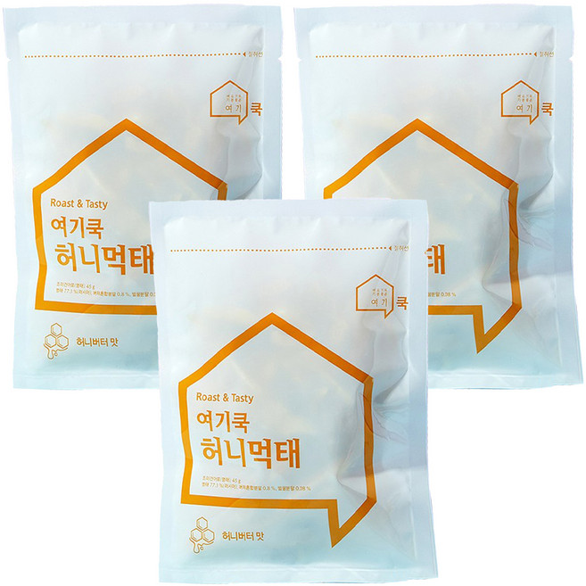 여기쿡 로스팅 시즈닝 청양먹태, 45g, 3개
