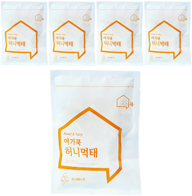 여기쿡 로스팅 시즈닝 청양먹태, 45g, 5개