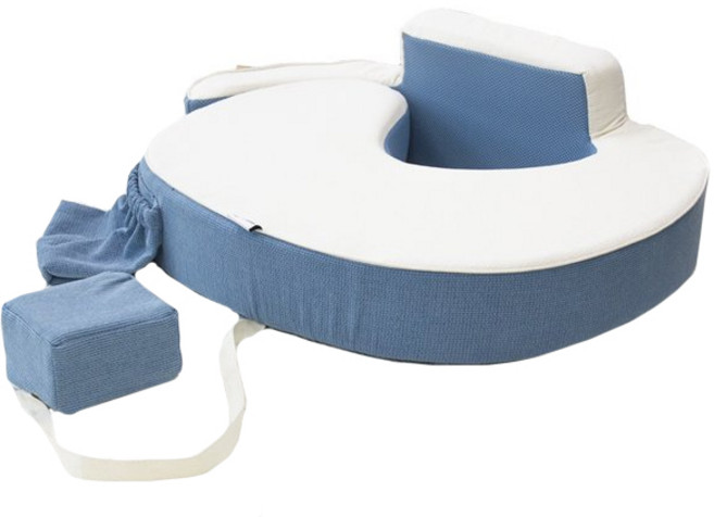 베이비스토리 업다운 D자형 수유쿠션, 스틸블루
