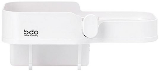 버드시아 욕실 벽걸이 다기능 헤어드라이기 거치 칫솔꽂이, 1개