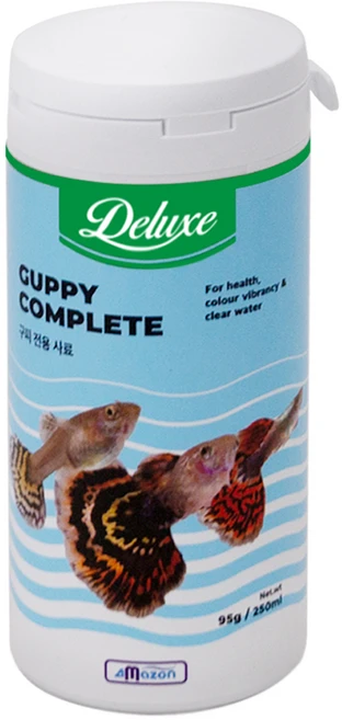 아마존 디럭스 구피 컴플리트 사료, 95g, 1개 - 쿠팡