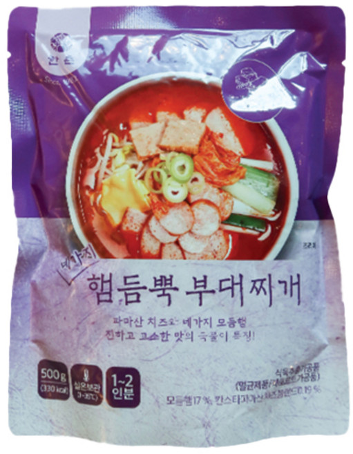 한촌 네가지 햄듬뿍 부대찌개, 20개, 500g
