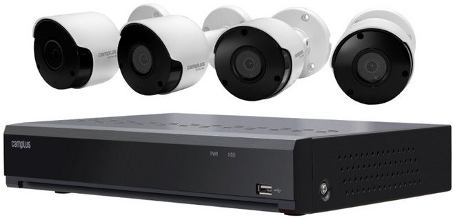 캠플러스 500만화소 8채널 4카메라 CCTV 세트 실내외겸용, AC-584, 1개