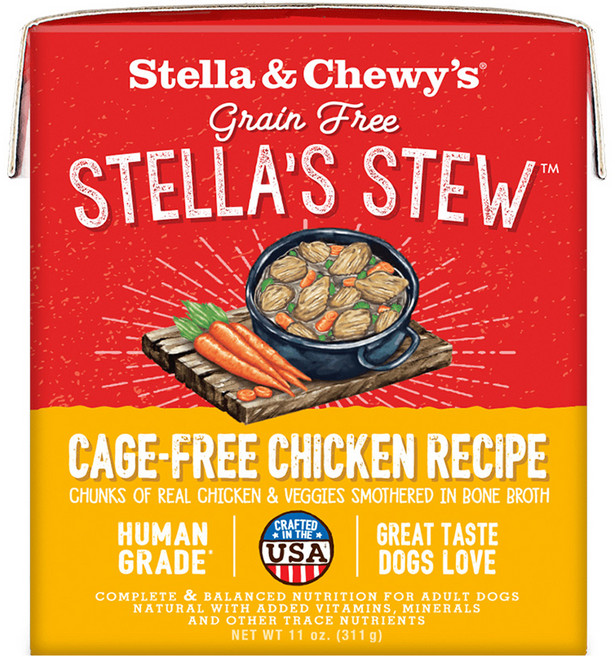 스텔라앤츄이스 어덜트 강아지 케이지프리 스튜 습식사료, 311g, 닭, 1개