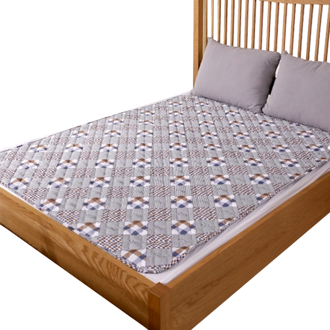 일월 모던하우스 동작감지 카본매트 격자 무늬 1인용 IW-KM28S-ST, 혼합색상, 싱글(90 x 180 cm)