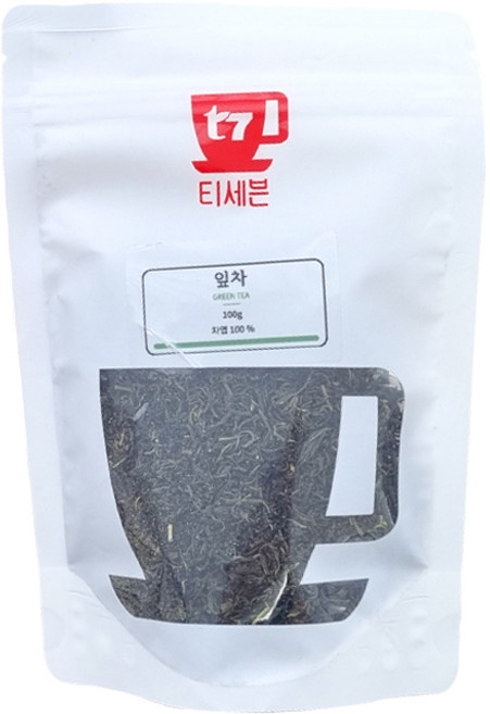 티세븐 T7 티백원료 벌크 포장 잎차 녹차 작설차, 100g, 1개, 1개입