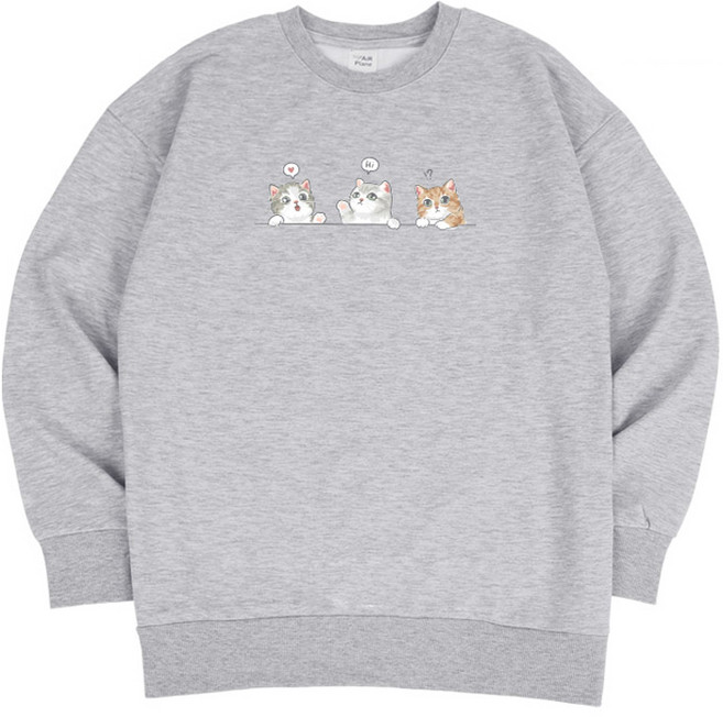 에어플레인 남여공용 세마리 스탠다드 맨투맨