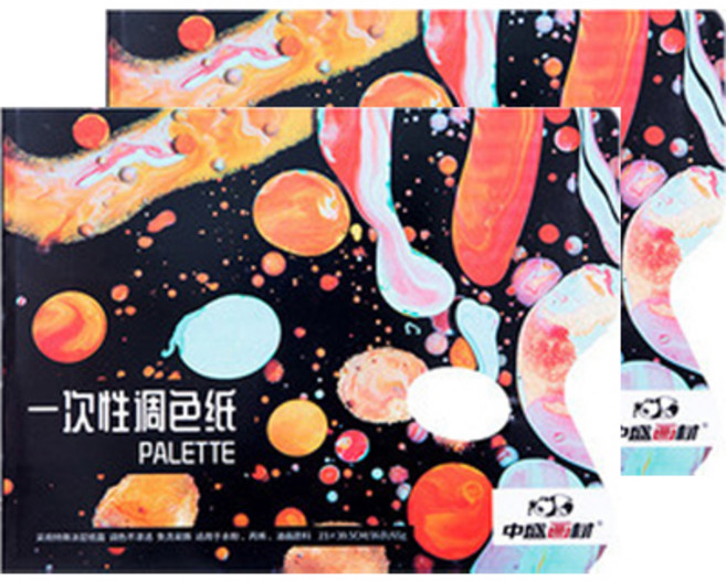 마이데일리 일회용 방수 종이 팔레트 36p 소형, 2개