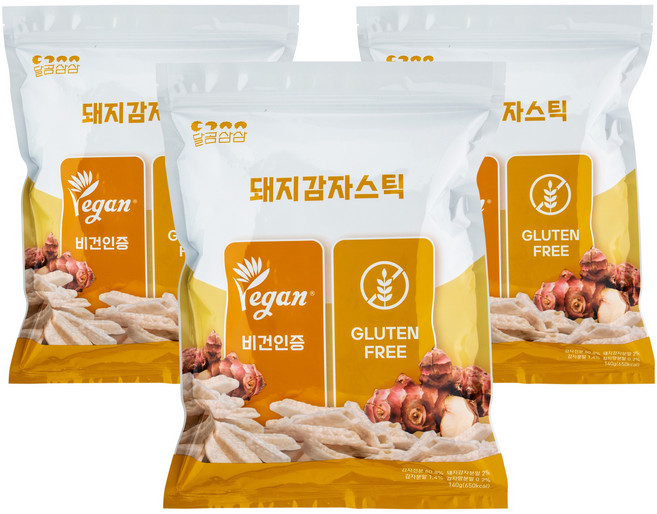 달곰삼삼 돼지감자스틱, 140g, 3개