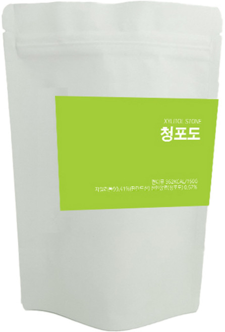 자일리톨스톤 캔디 리필 청포도, 150g, 1개