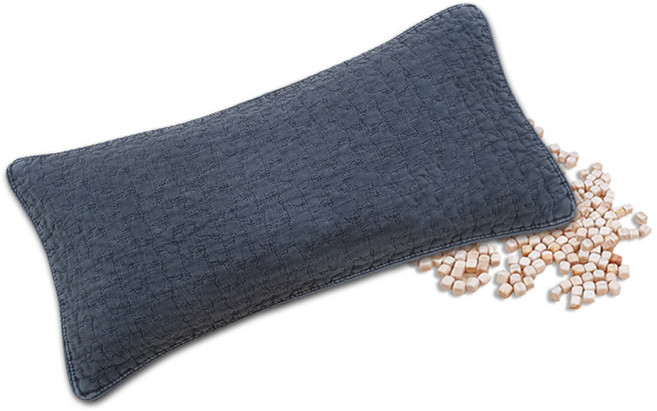 친환경편백아트 순면 천연염색 편백베개 베이직 미니큐브칩, 진회색, 1개