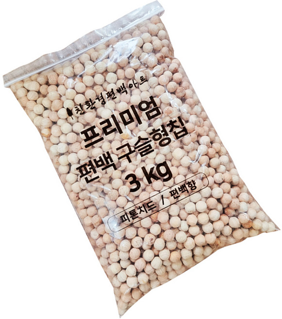 HINOKI ART 頂級扁柏圓珠型木屑, 1個, 3kg