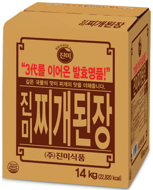 진미 찌개된장, 14kg, 1개