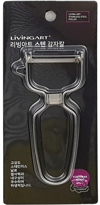 리빙아트 스텐 감자칼, 실버, 1개