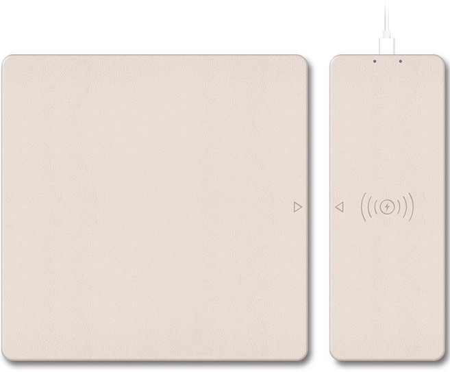 코시 고속 무선충전 분리형 마우스패드 15W MP4070WL, 핑크, 1개