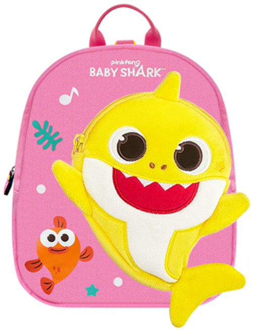 핑크퐁 유아용 아기상어 입체 포켓 미아 방지 배낭 WP-B112