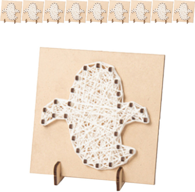 민화샵 할로윈 스트링아트 유령, 10개, 혼합색상