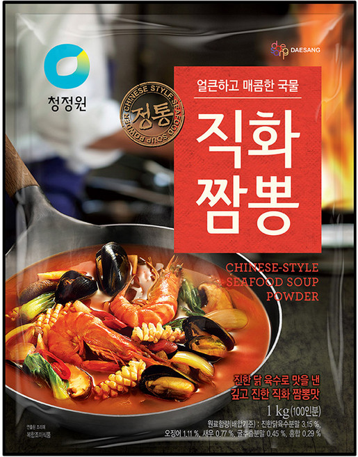 청정원 정통 직화짬뽕 분말, 1kg, 1개