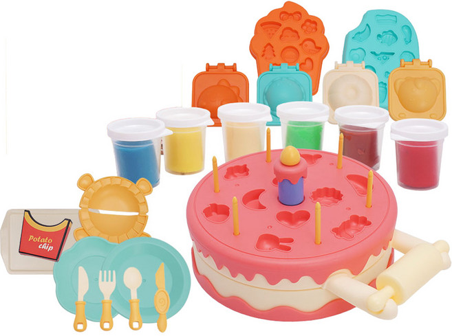 아이와 케이크 만들기 세트, 혼합색상, 1개