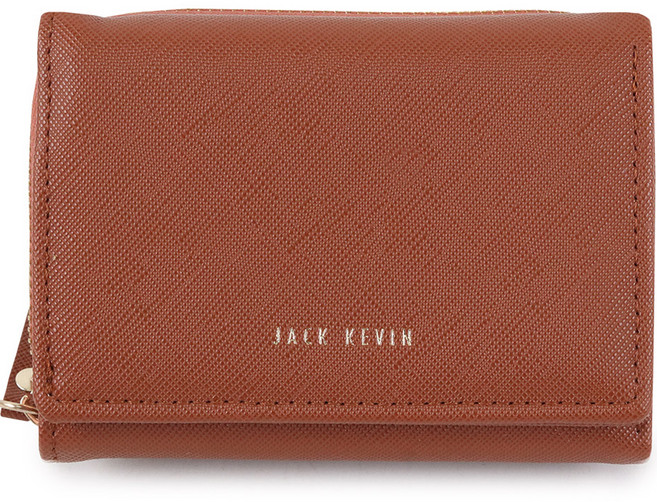 잭케빈 여성용 사피아노 지퍼 동전반지갑 YFW-2006C