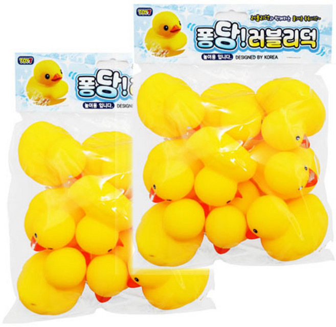 토이세븐 퐁당 러블리덕 목욕놀이완구 9p, 혼합색상, 2세트