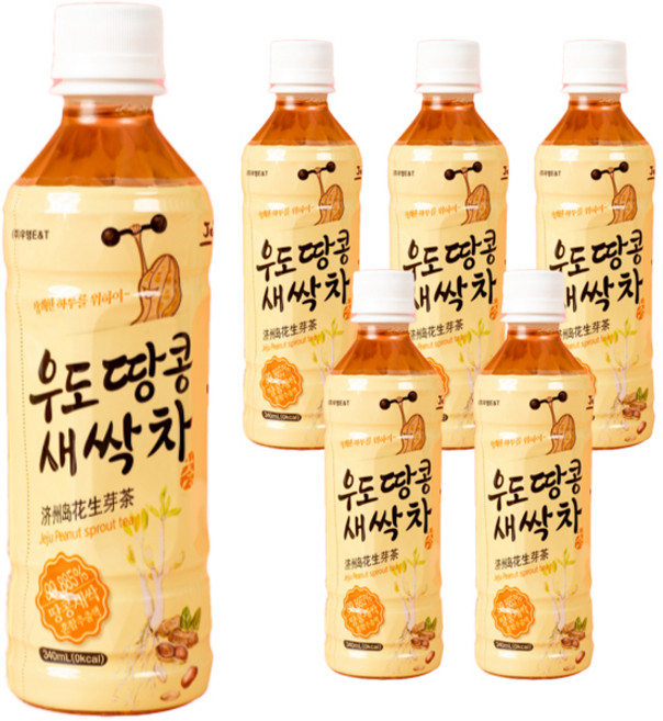 우영이앤티 우도 땅콩 새싹차, 340ml, 6개
