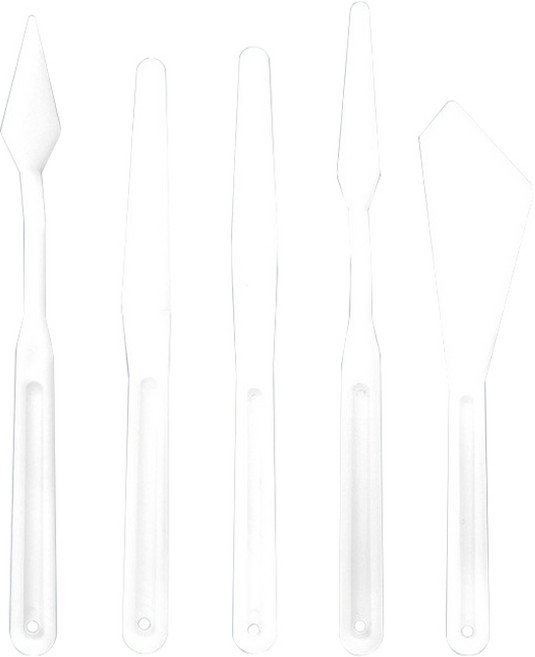 리암 유화 페인팅 나이프 Y136 타입1 5종 세트, 1세트