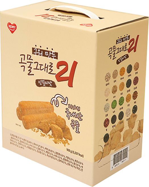 곡물그대로21 구워만든 인절미맛, 900g, 1개