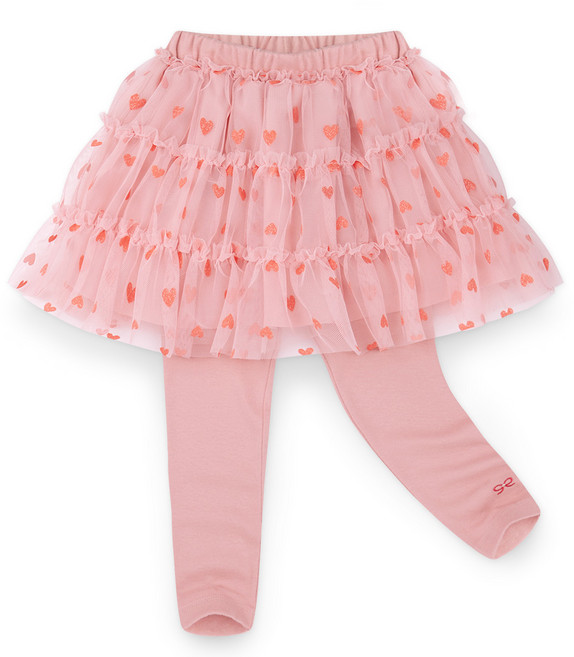 젤리스푼 여아용 샤이닝하트 샤 스커트 레깅스