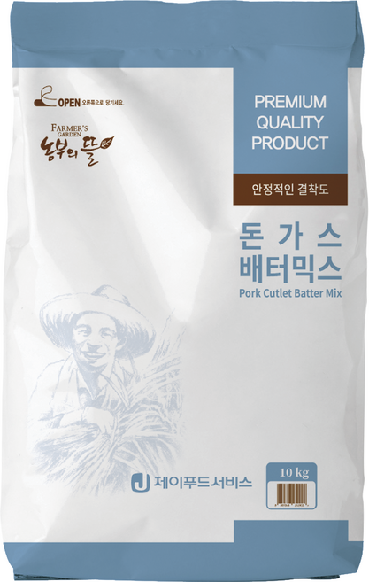 농부의뜰 제이푸드 돈가스 배터믹스, 10kg, 1개