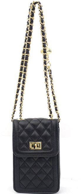 여성 퀼팅 미니 폰 크로스백 1422610