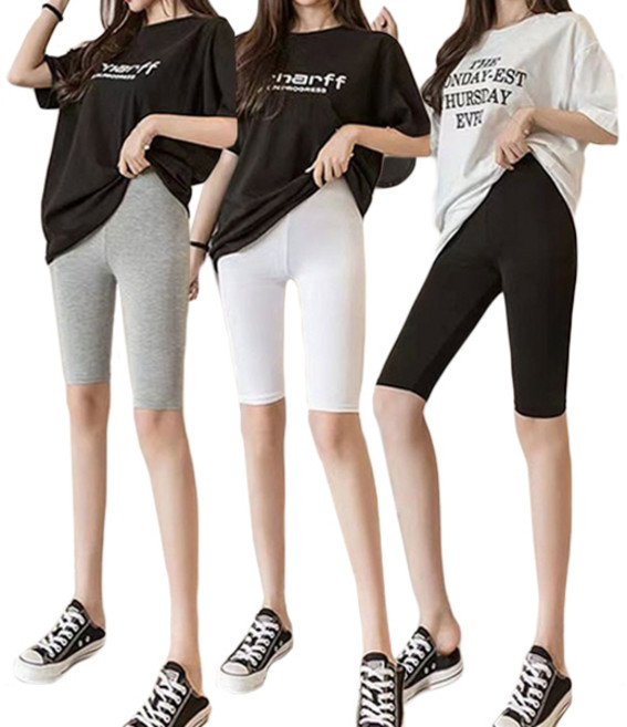 조이멀티 여성용 모달 5부 얇은 데일리 임부 레깅스 3종 세트