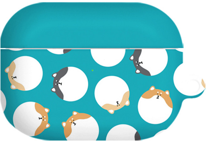 BANIMONG Chiba Daeng Dongle AirPods Pro 超薄硬殼+鑰匙圈套組, 滿版圓柴犬, 單品