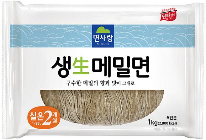 면사랑 생 메밀면 6인분, 1kg, 1개