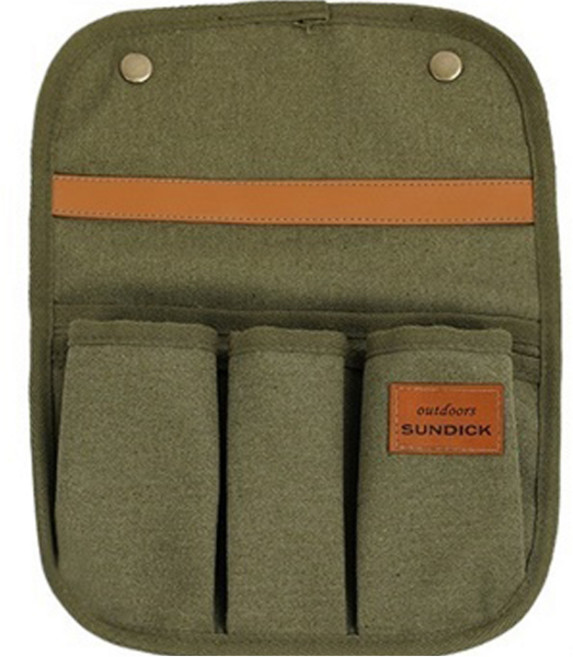 보고리빙 캠핑의자용 팔걸이 포켓주머니 B타입, 카키, 1개