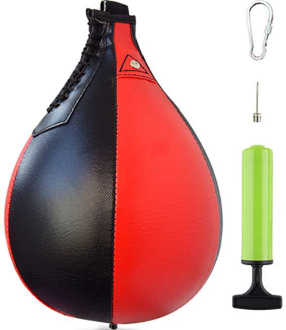 복싱 샌드백 펀치볼 입식타격 트레이닝 스피드볼, 블랙 + 레드
