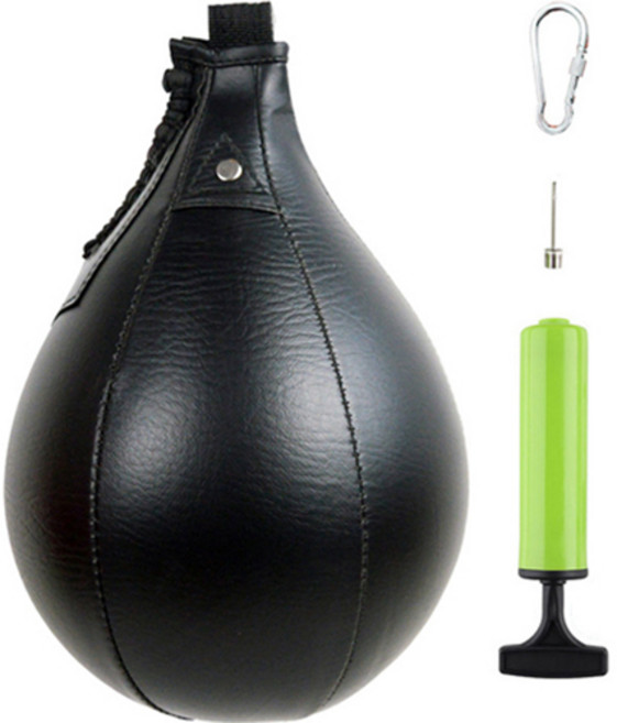 복싱 샌드백 펀치볼 입식타격 트레이닝 스피드볼, 올블랙