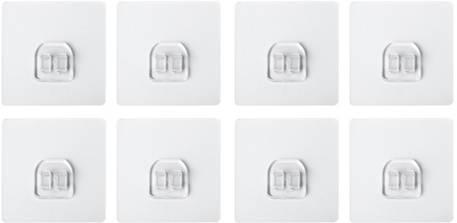 스파이더락 스마트 접착패드 S, 투명, 8개