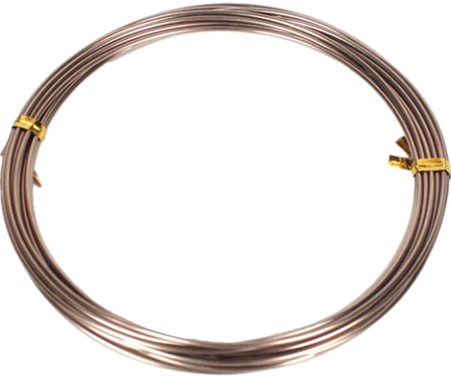 공예 철 와이어 1.5mm x 5m, 15 브라운, 1개