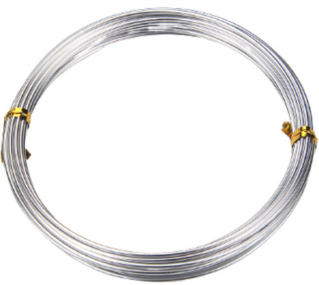 마다꾸미 에나벨 공예철사 1.5mm x 5m, 01 실버, 1개