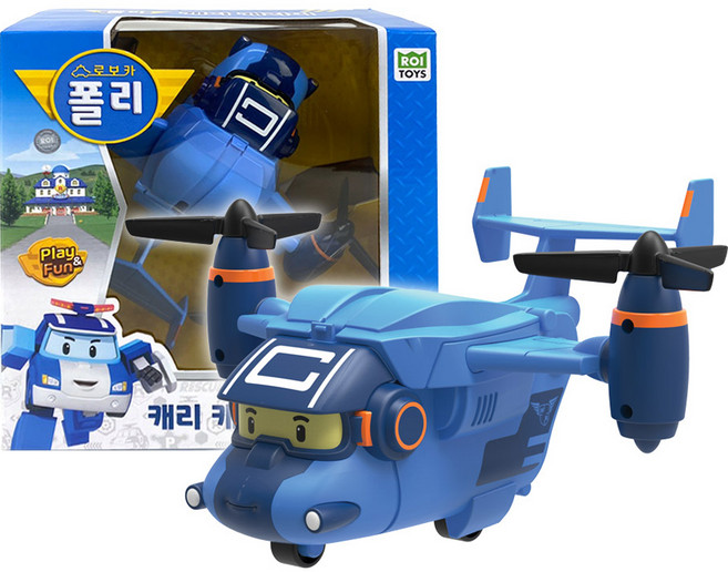 로보카폴리 캐리 캐리어 비행기 작동완구, 혼합색상, 1개
