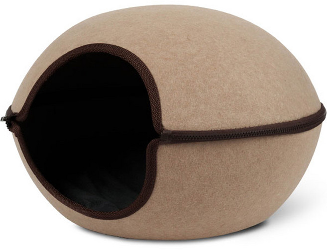 딩동펫 고양이 돔형 숨숨집, 베이지, 1개