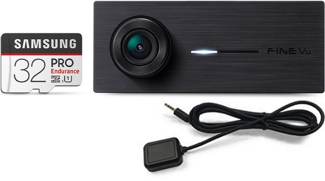 파인디지털 전후방 FHD NON-LCD 2채널 블랙박스 X33 + GPS 세트, 32GB