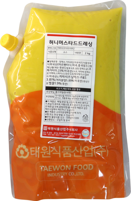 허니 머스타드 드레싱, 1개, 2kg
