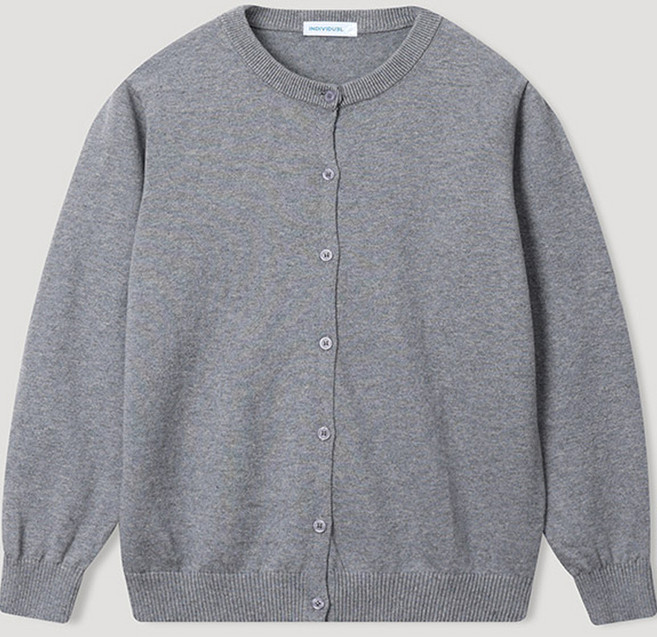 인디비주엘 아동용 포인 베이직 컬러 가디건