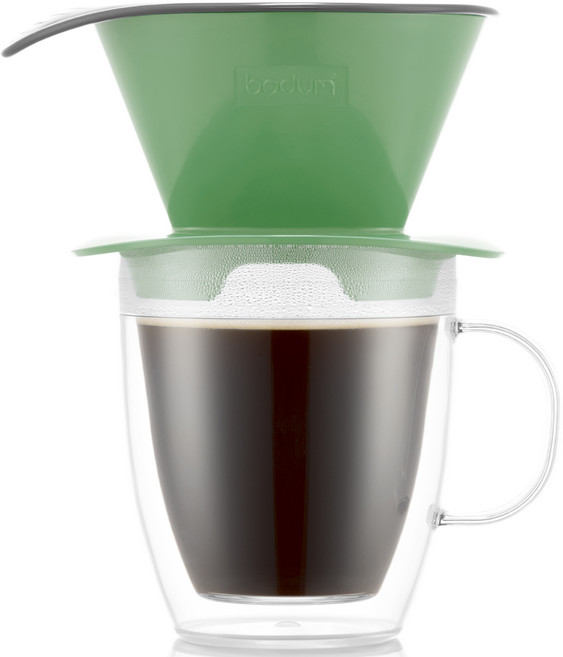 보덤 푸어오버 커피 드리퍼와 더블월 머그 0.3L, 1개