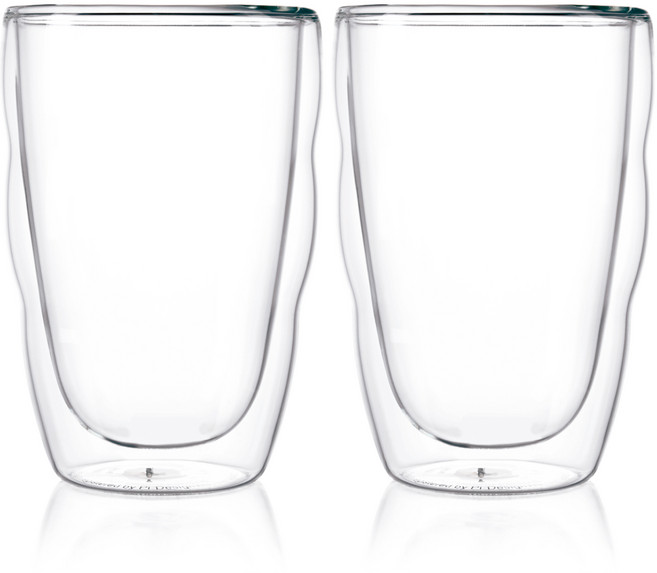 보덤 쿠팡수입 필라투스 더블월 글라스 0.35L, 혼합색상, 2개