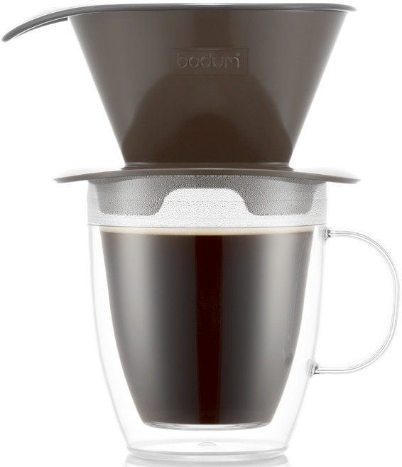 보덤 푸어오버 커피 드리퍼와 더블월 머그 0.3L, 1개